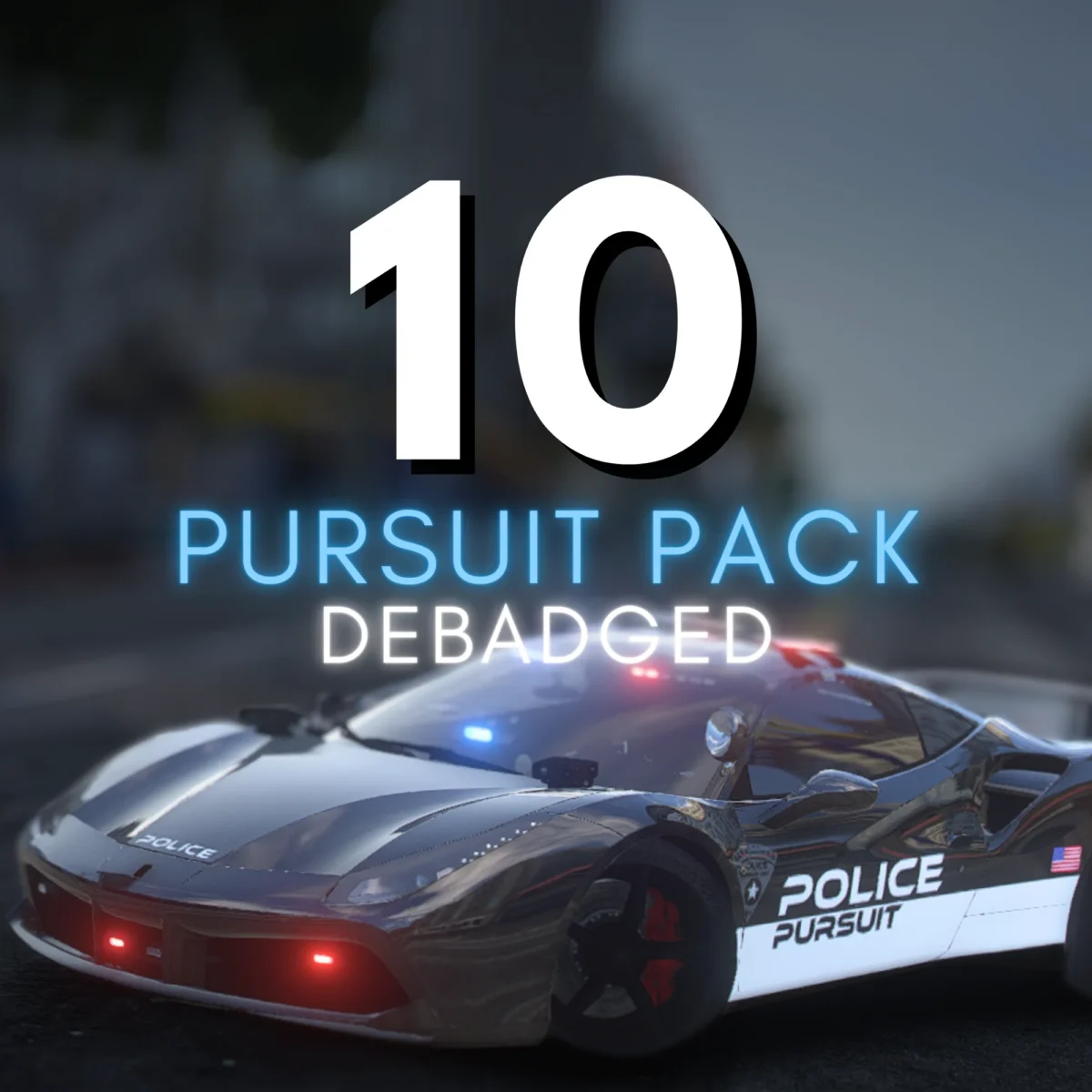 Polizeifahrzeug-Paket ohne Embleme | 10 Fahrzeuge (FiveM-Ressourcenvorschau)