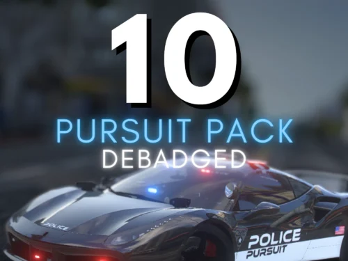 Paquete de Coches de Persecución Policial sin Insignias | Vista previa del recurso FiveM de 10 vehículos
