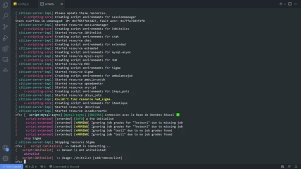 Visualização do recurso do Sistema de Lista Branca do ADN FiveM 3