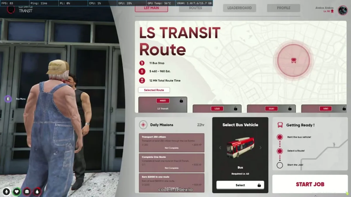 CodeM LSTransit FiveM aperçu de la ressource 6