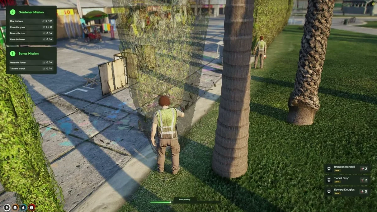 Vista previa del recurso Multiplayer Gardener Job FiveM 6