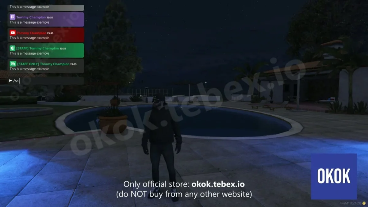 okok Chat V2 FiveM Ressourcen Vorschau 5