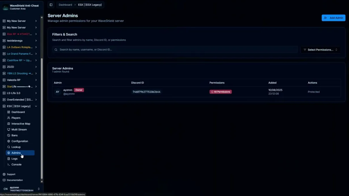 Vista previa del recurso WaveShield V4 Anti-Cheat FiveM 5
