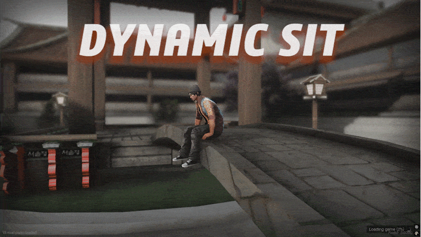 Dynamic Sit en FiveM: comandos, ajustes y correcciones Asiento dinámico