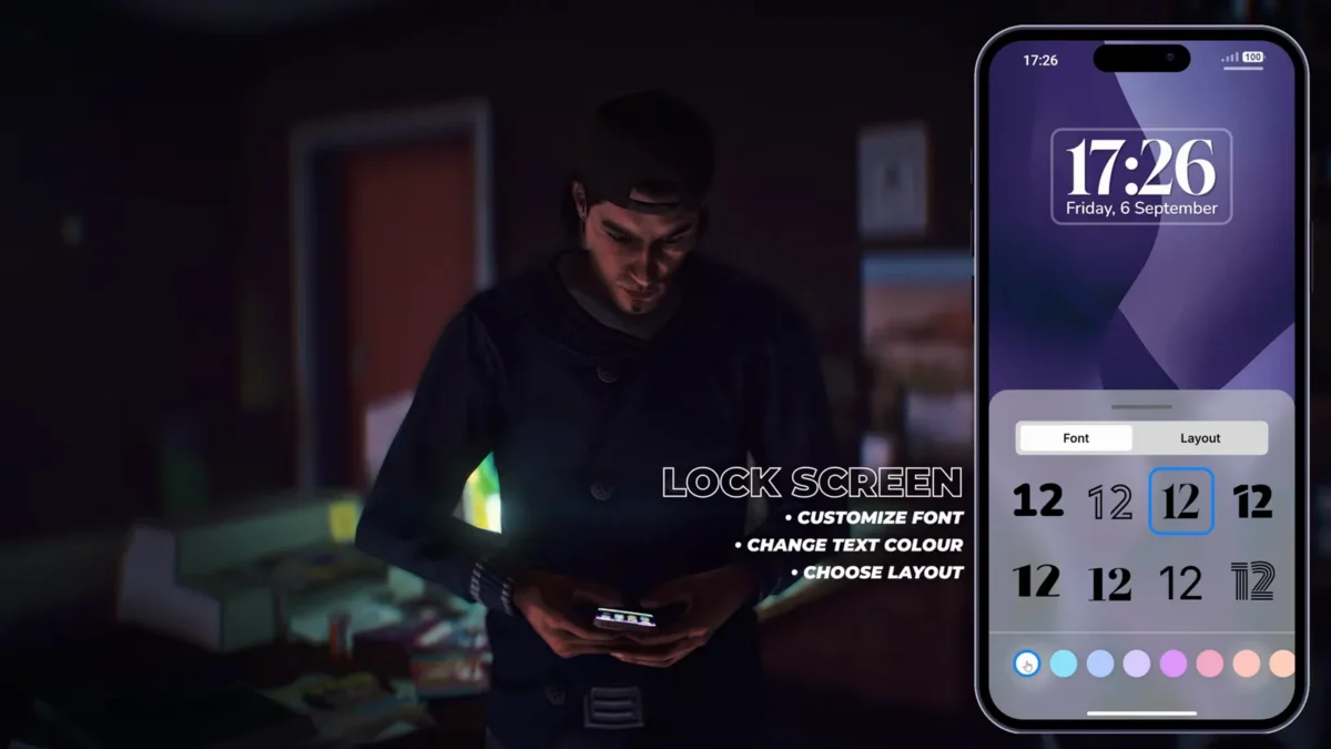 LB Phone v2 lock screen shown in the official product video