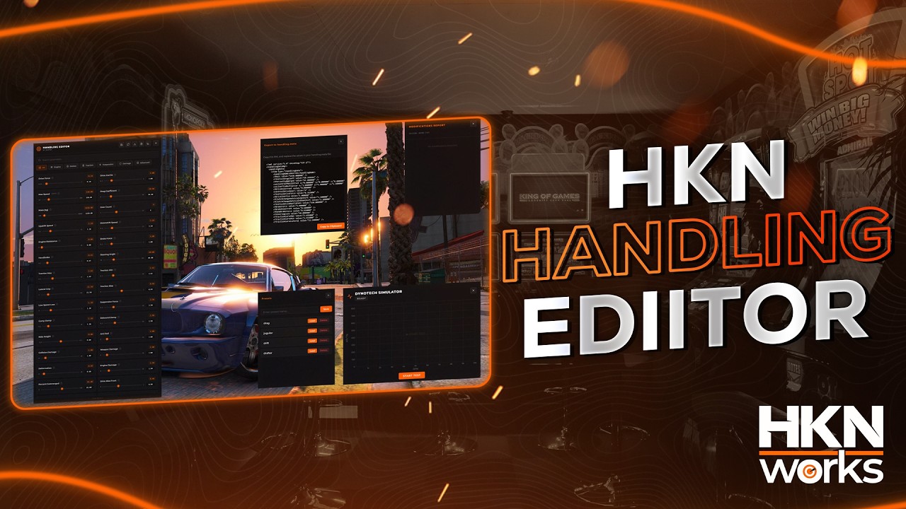 HKN Handling Editor für FiveM: Versionen, Export und Tests HKN Works | Handling-Editor