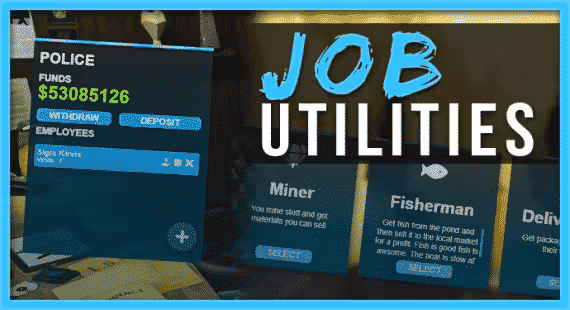 Vista previa del recurso Core Job Utils FiveM 3