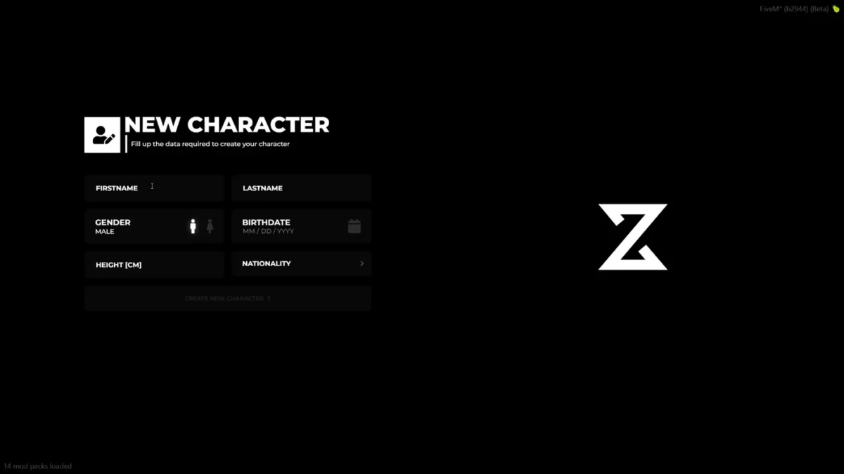 ZSX Multicharacter FiveM resource preview 5